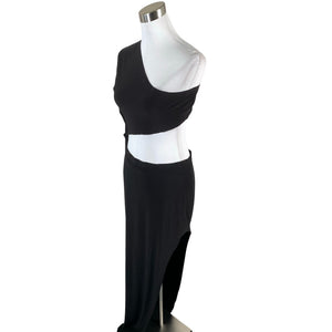 Unisex Norma Kamali - Schiffon dress, size 40 - Black (2)