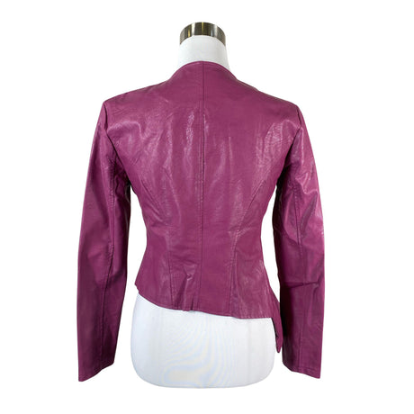 Unisex Rinascimento - Leather jacket, size 36 - Violet (2)