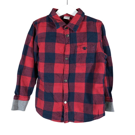 Unisex Lindex - Flannel shirt, size 116 - 122 - Red ()