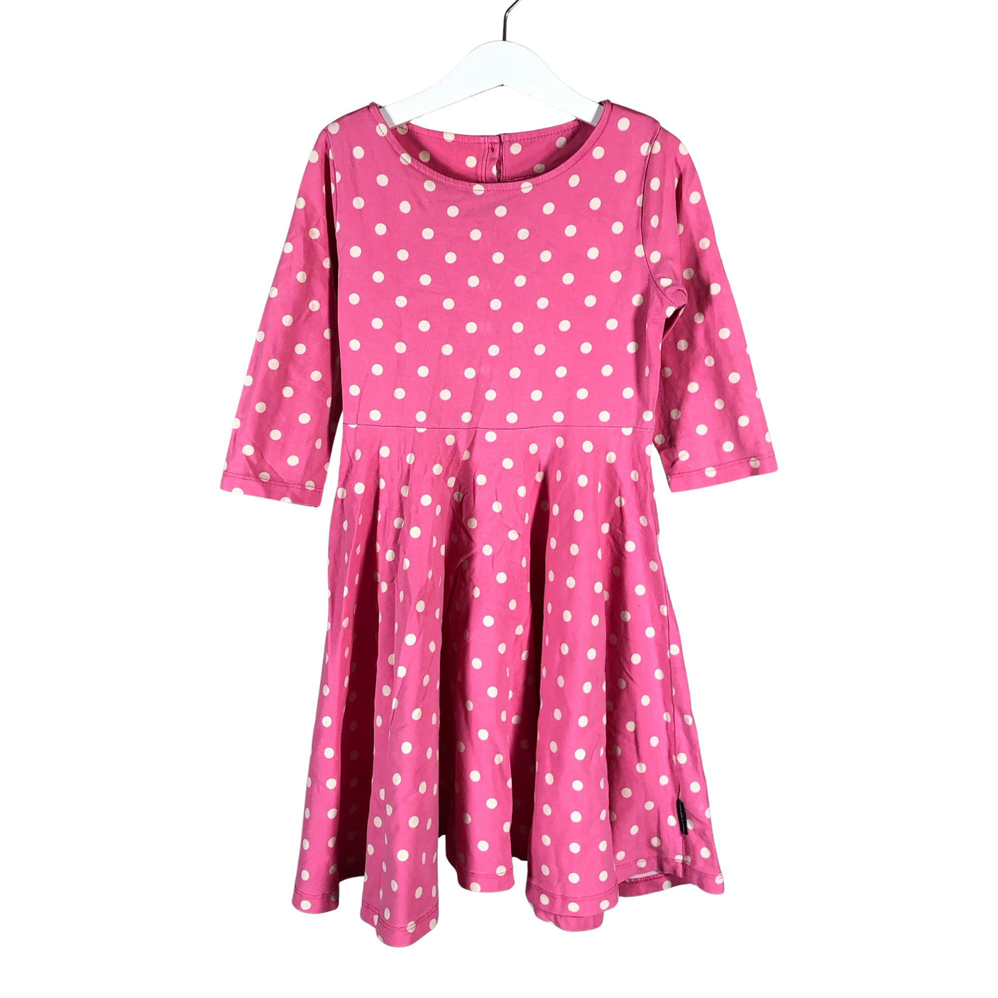 Unisex Polarn O. Pyret - Tricot dress, size 134 - 140 - Pink (1)