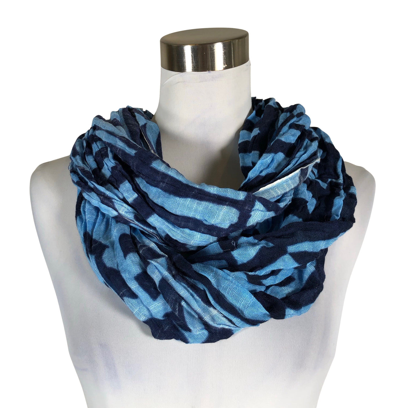 Unisex Lasessor - Circle scarf, size Midi - Blue (1)