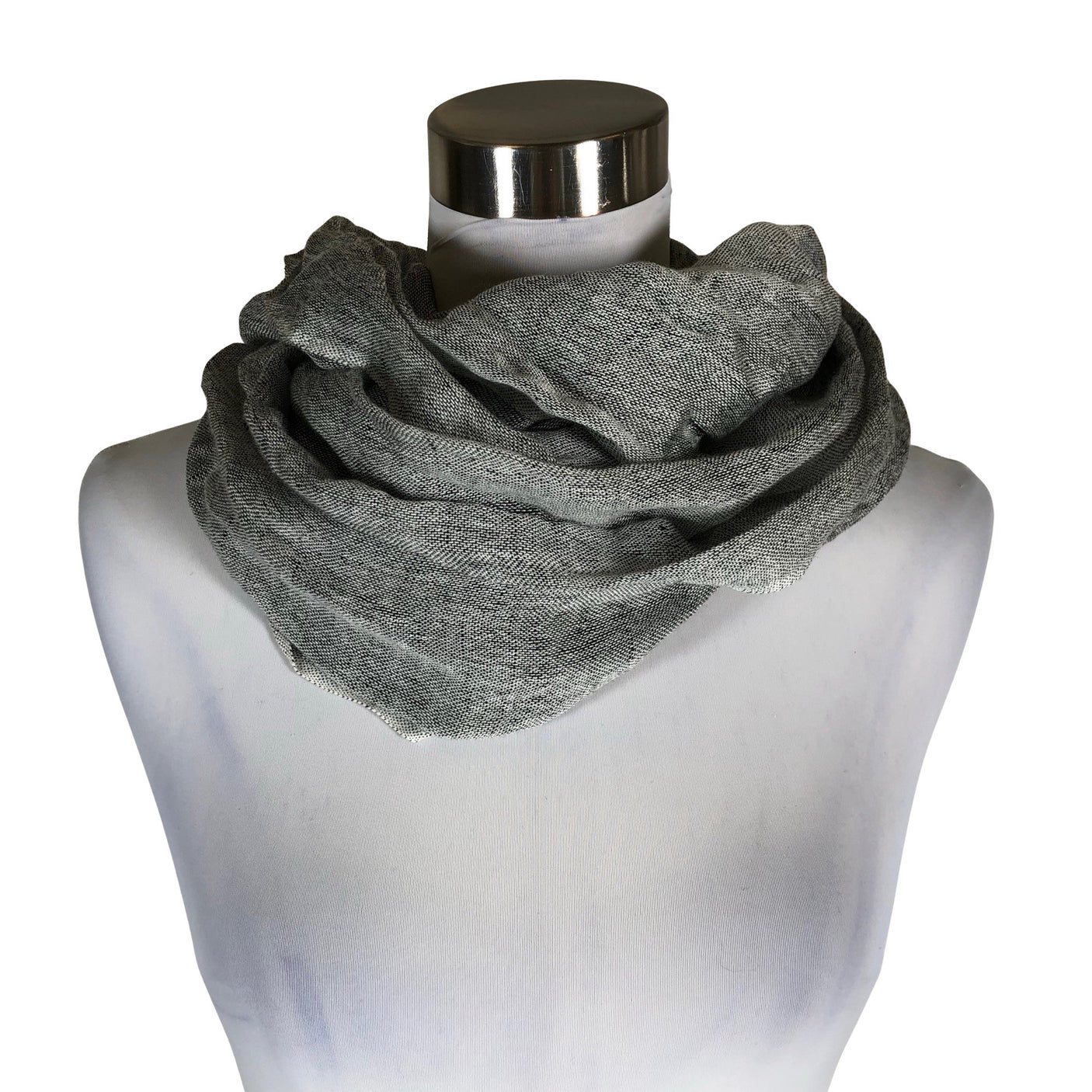 Unisex Esprit - Circle scarf, size Midi - Gray (1)