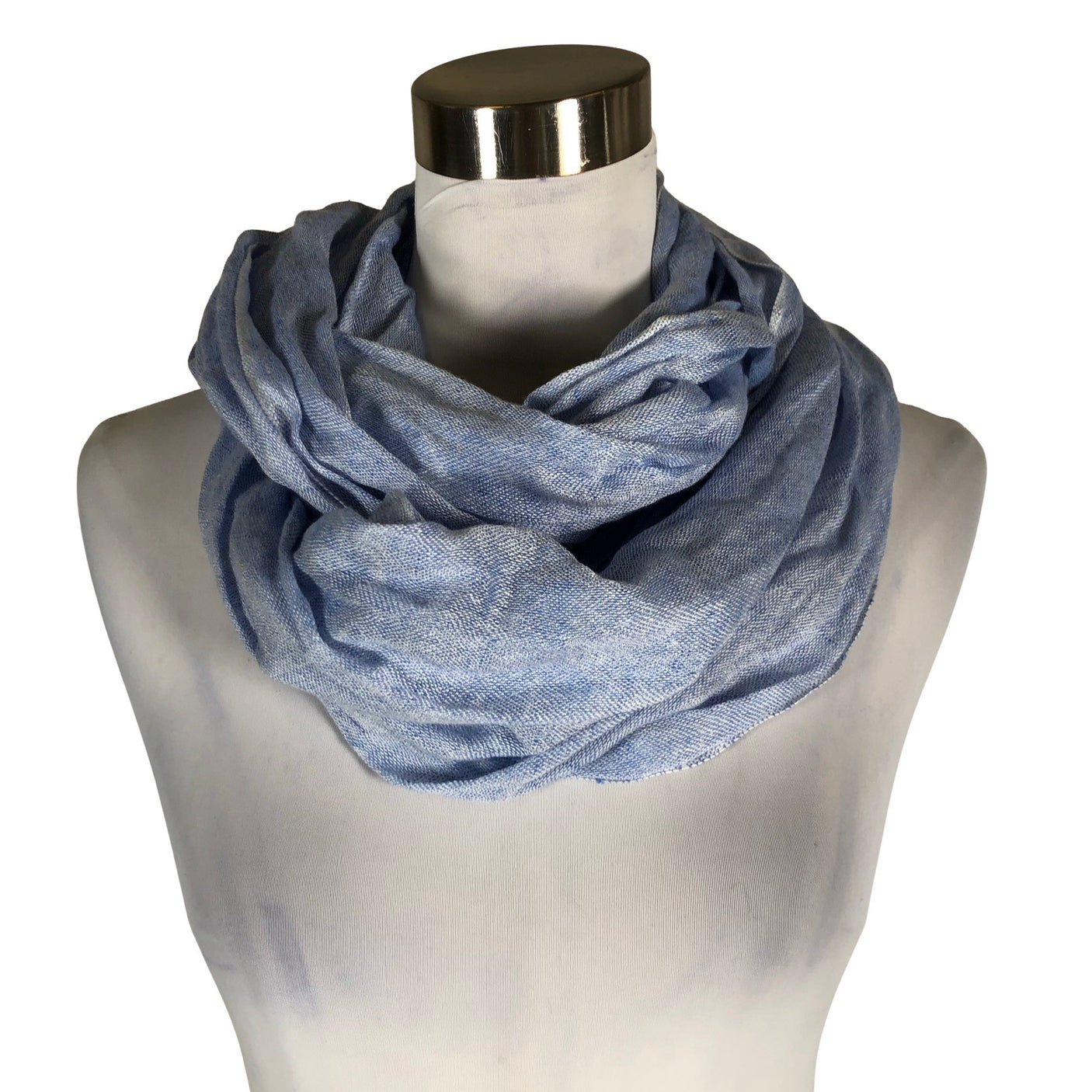 Unisex Esprit - Circle scarf, size Midi - Light blue (1)