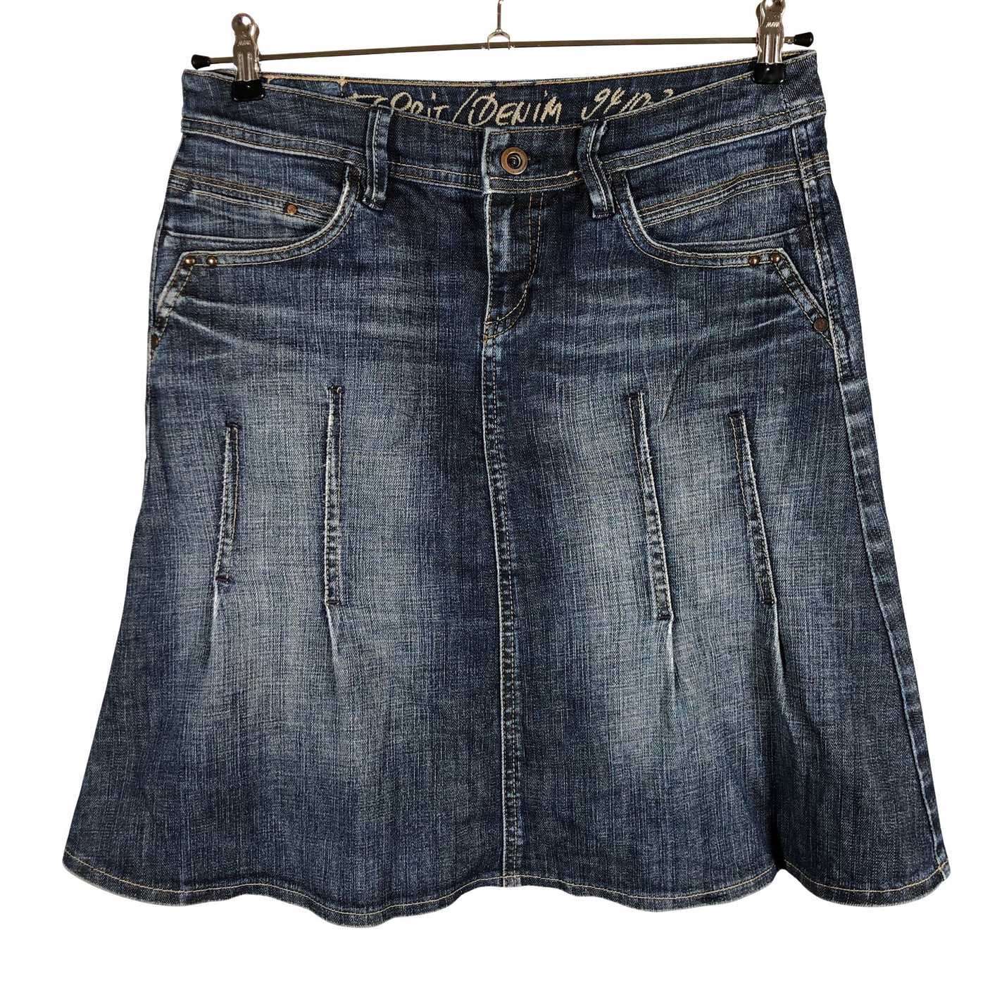 Unisex Esprit - Denim skirt, size 38 - Blue (1)