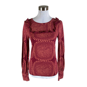 Unisex Marimekko - Tricot shirt, size 40 - Wine red (1)