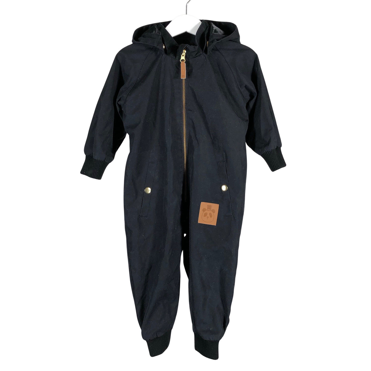 Unisex Mini Rodini - Spring/Fall overall, size 74 - 80 - Black (1)