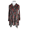 Unisex Kriss - Schiffon tunic, size 38 - Black ()
