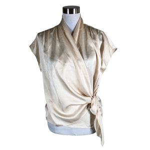 Unisex Ril's - Short-sleeved blouse, size 38 - Natural white (1)