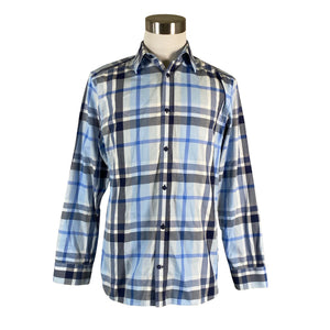 Unisex Riley - Collared shirt, size L - Blue (1)