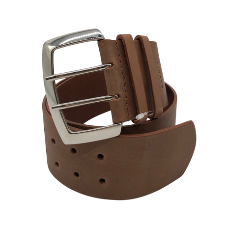 Unisex Esprit - Leather belt, size No size - Brown ()