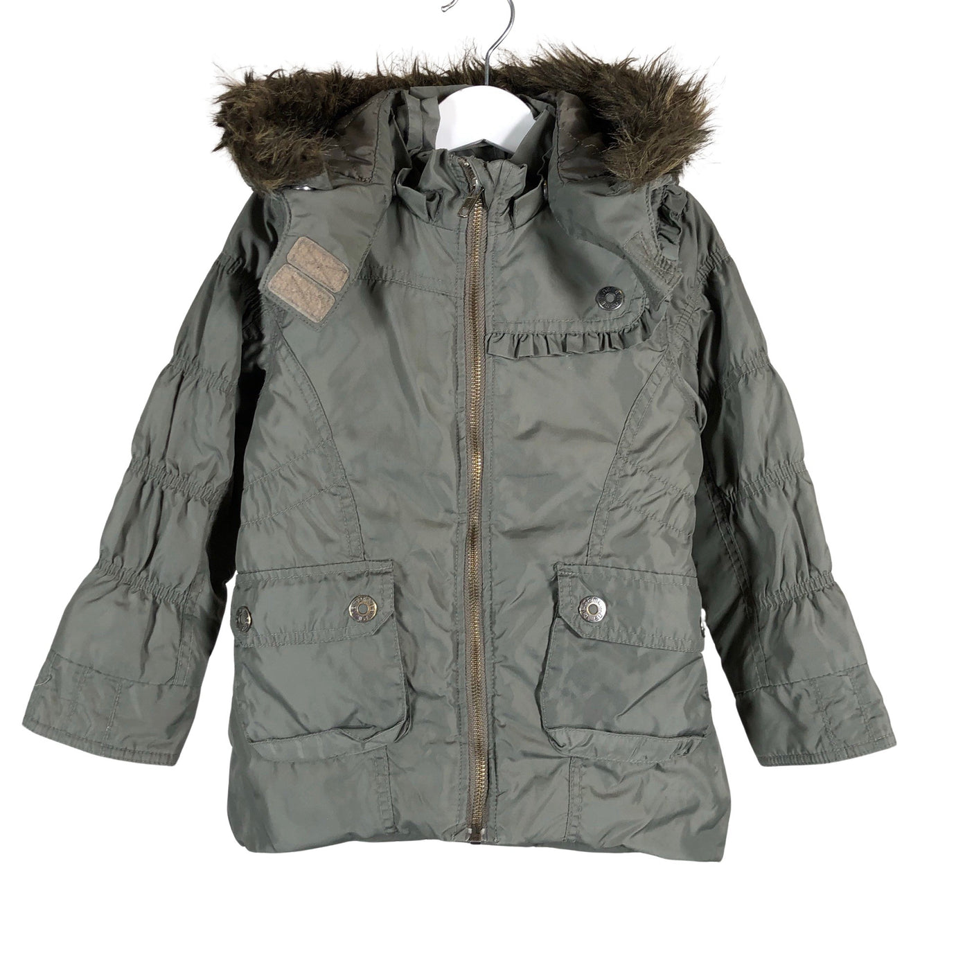 Unisex Name It - Winter jacket, size 98 - 104 - Green (1)