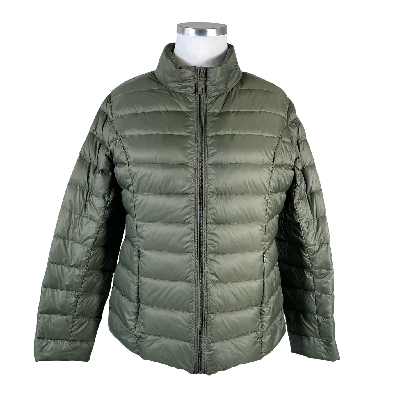 Unisex Free Quent - Light down jacket, size 44 - Green (1)