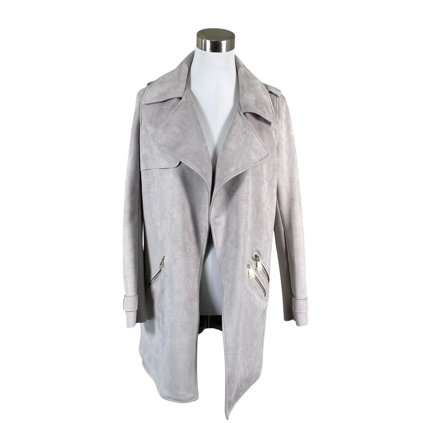 Unisex River Island - Leather jacket, size 36 - Gray (1)