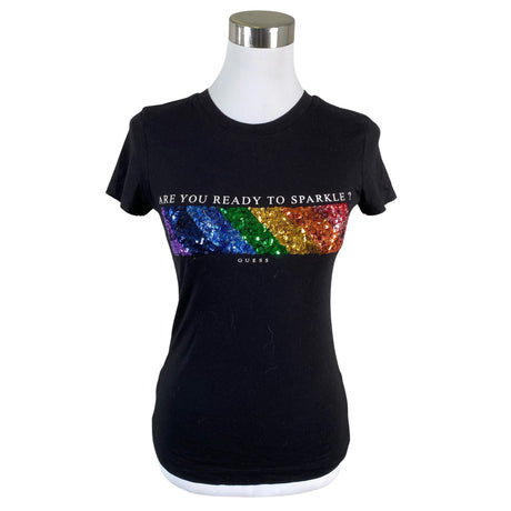 Unisex Guess - T-shirt, size 36 - Black ()