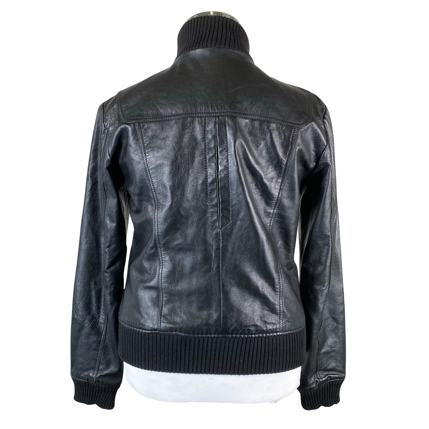 Unisex Aviatrix - Leather jacket, size 44 - Black (2)