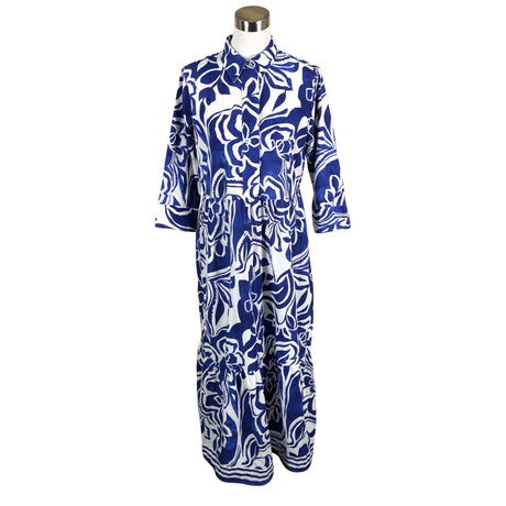 Unisex Fransa - Maxi dress, size 36 - Blue ()
