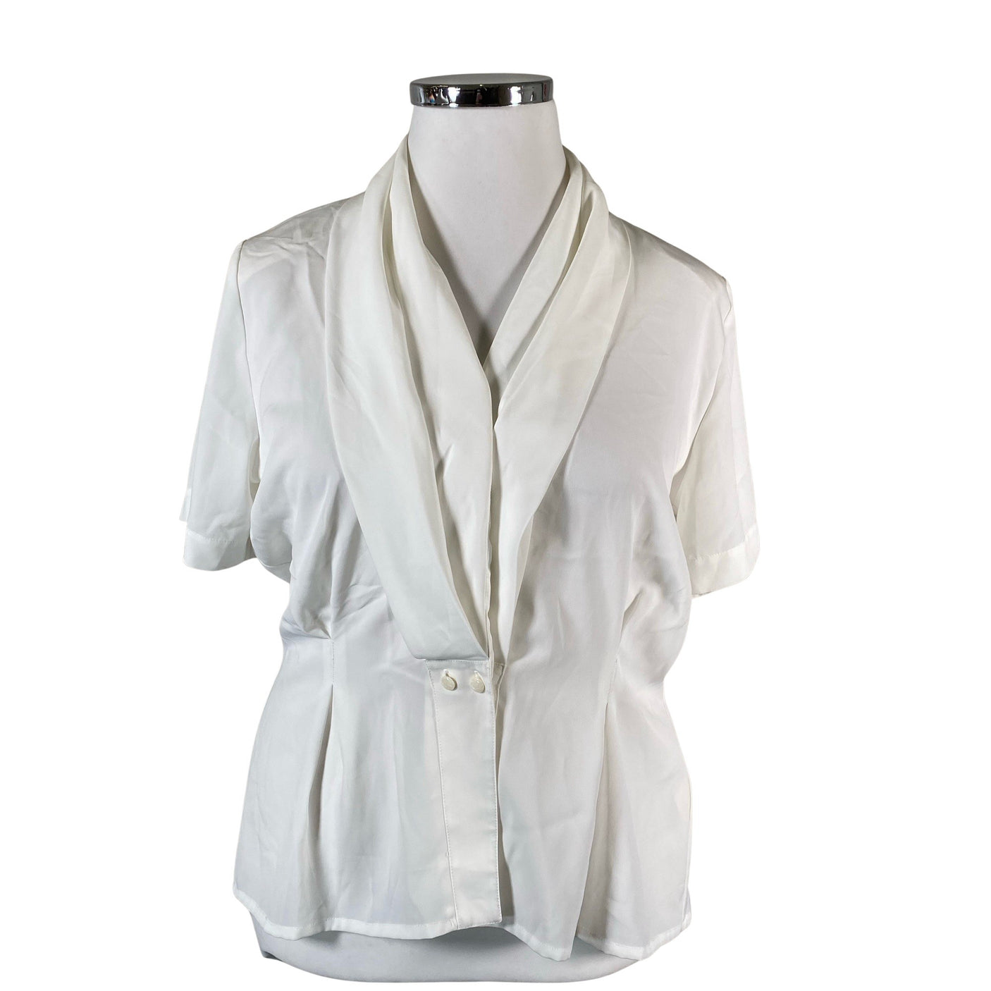 Unisex Kellermann - Short-sleeved blouse, size 42 - Natural white (1)