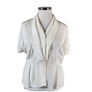 Unisex Kellermann - Short-sleeved blouse, size 42 - Natural white (1)