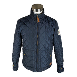 Unisex Knowledge Cotton Apparel - Quilted jacket, size S - Blue (1)