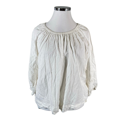 Unisex Noom - Short-sleeved blouse, size 44 - Natural white ()