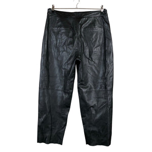 Unisex Selected - Leather pants, size 42 - Black (2)