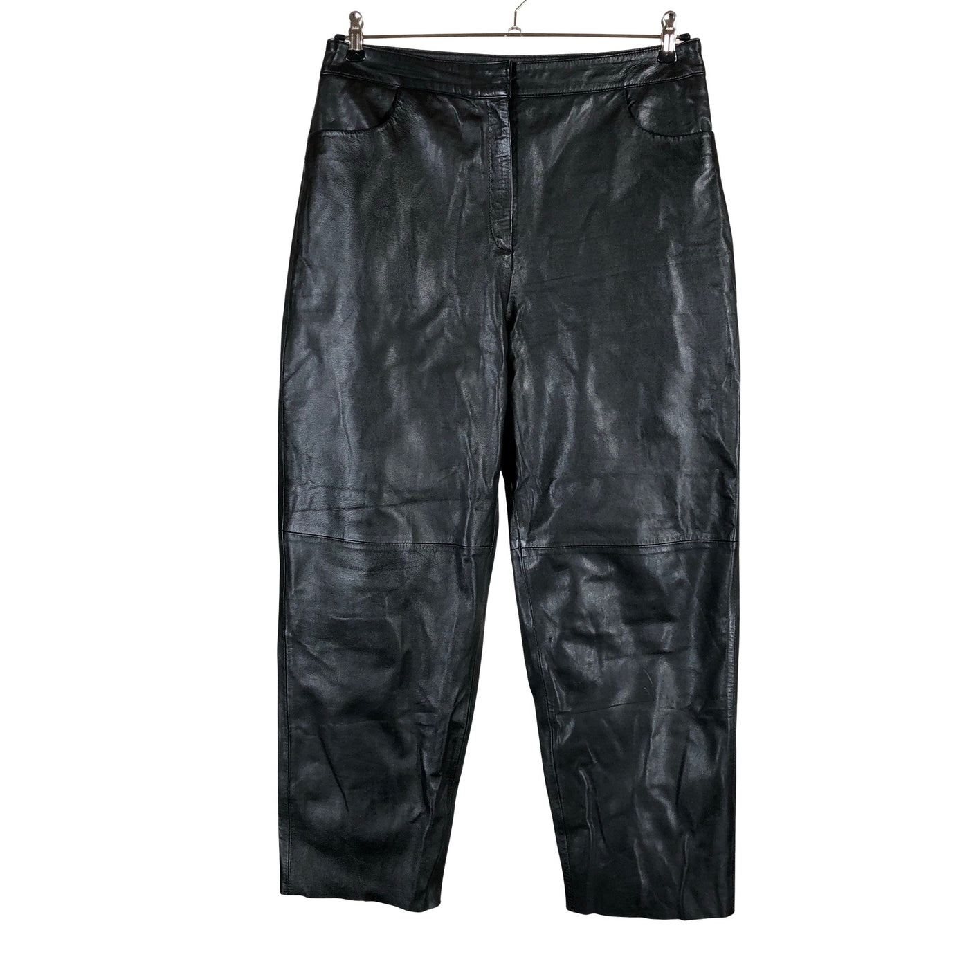 Unisex Selected - Leather pants, size 42 - Black (1)