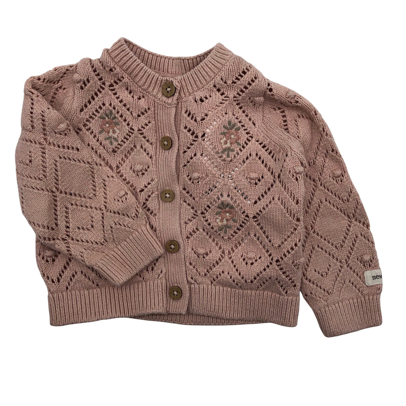 Unisex Newbie - Cardigan, size 56 - 62 - Violet (1)