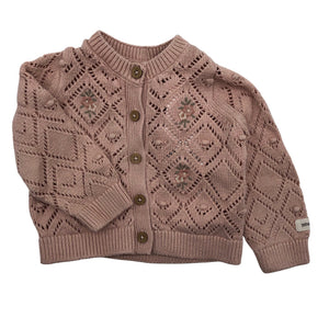 Unisex Newbie - Cardigan, size 56 - 62 - Violet (1)