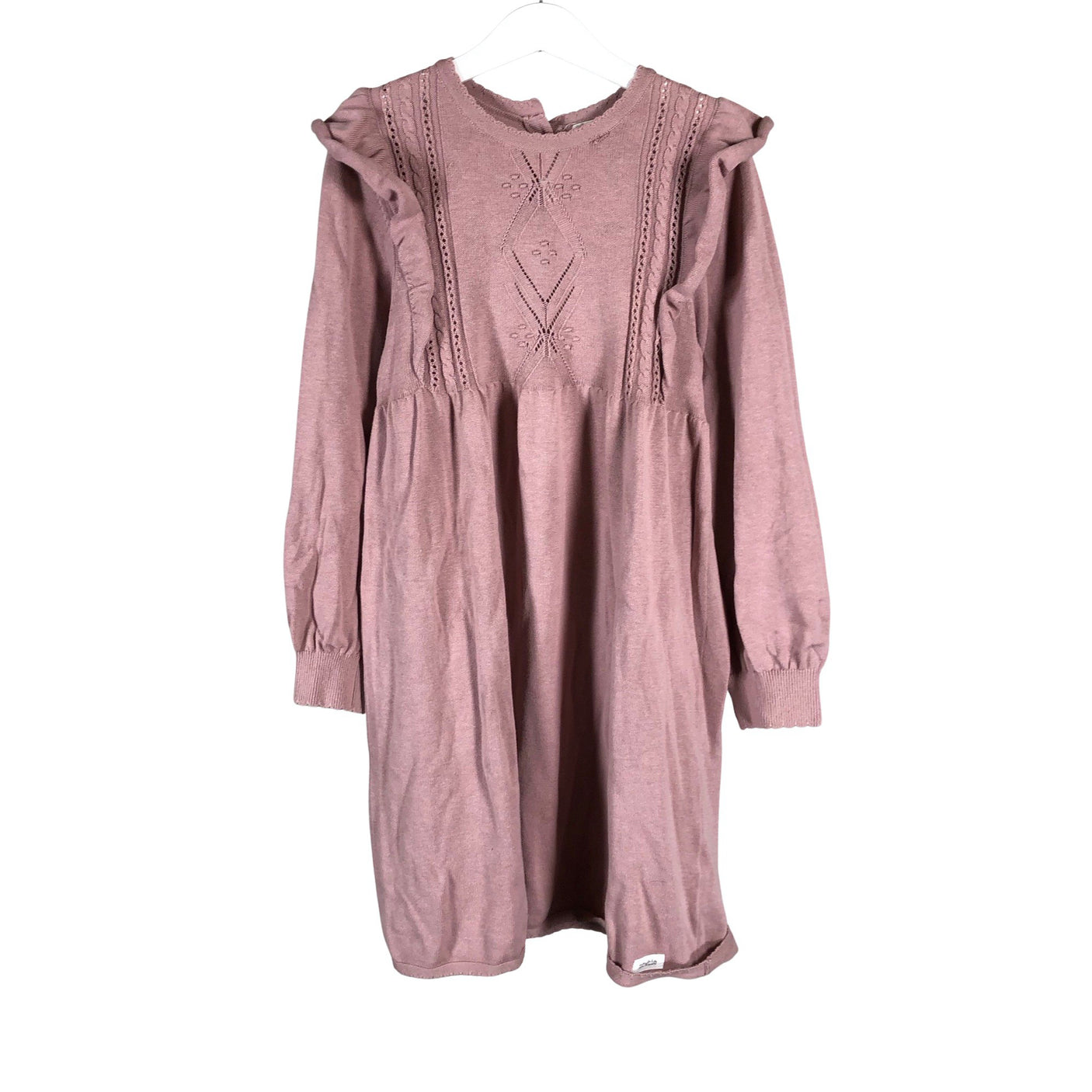 Unisex Newbie - Knit dress, size 122 - 128 - Light pink (1)