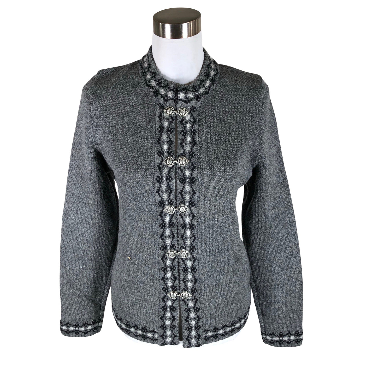 Unisex Natural Style - Cardigan, size 38 - Gray (1)
