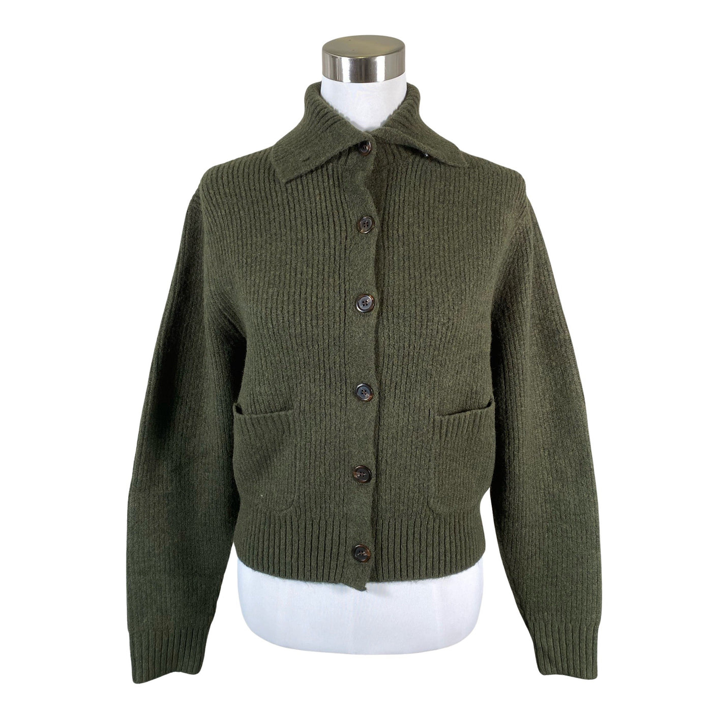 Unisex Uniqlo - Cardigan, size 34 - Green (1)