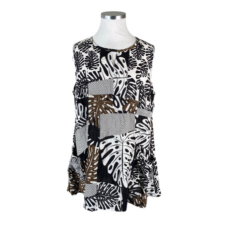 Unisex Lena - Schiffon tunic, size 48 - Black ()