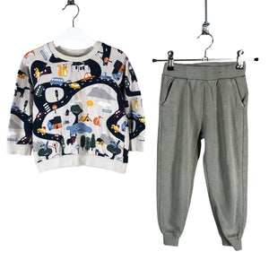 Unisex Polarn O. Pyret - Sweatshirt, size 92 - 98 - Beige (1)