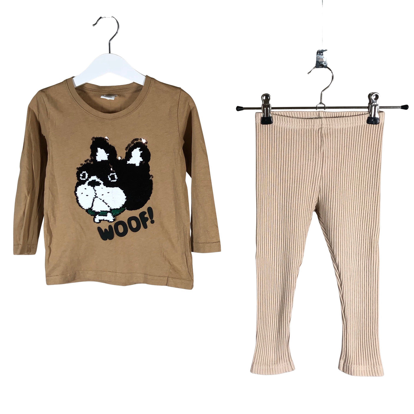 Unisex Metsola - Leggings, size 98 - 104 - Beige (1)