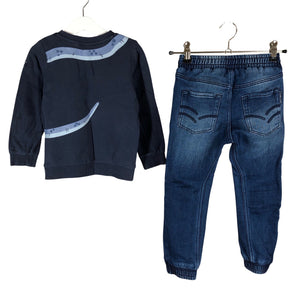 Unisex Polarn O. Pyret - Jeans, size 98 - 104 - Blue (2)