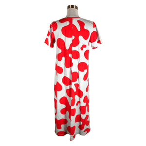 Unisex Marimekko - Tricot dress, size 38 - Red (2)