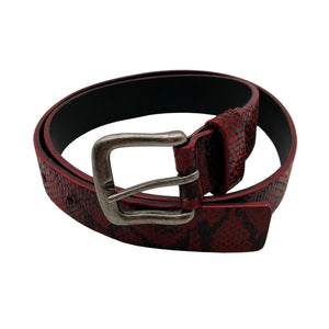 Unisex Saddler - Leather belt, size No size - Wine red (1)