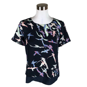 Unisex s.Oliver - Short-sleeved blouse, size 38 - Blue (1)