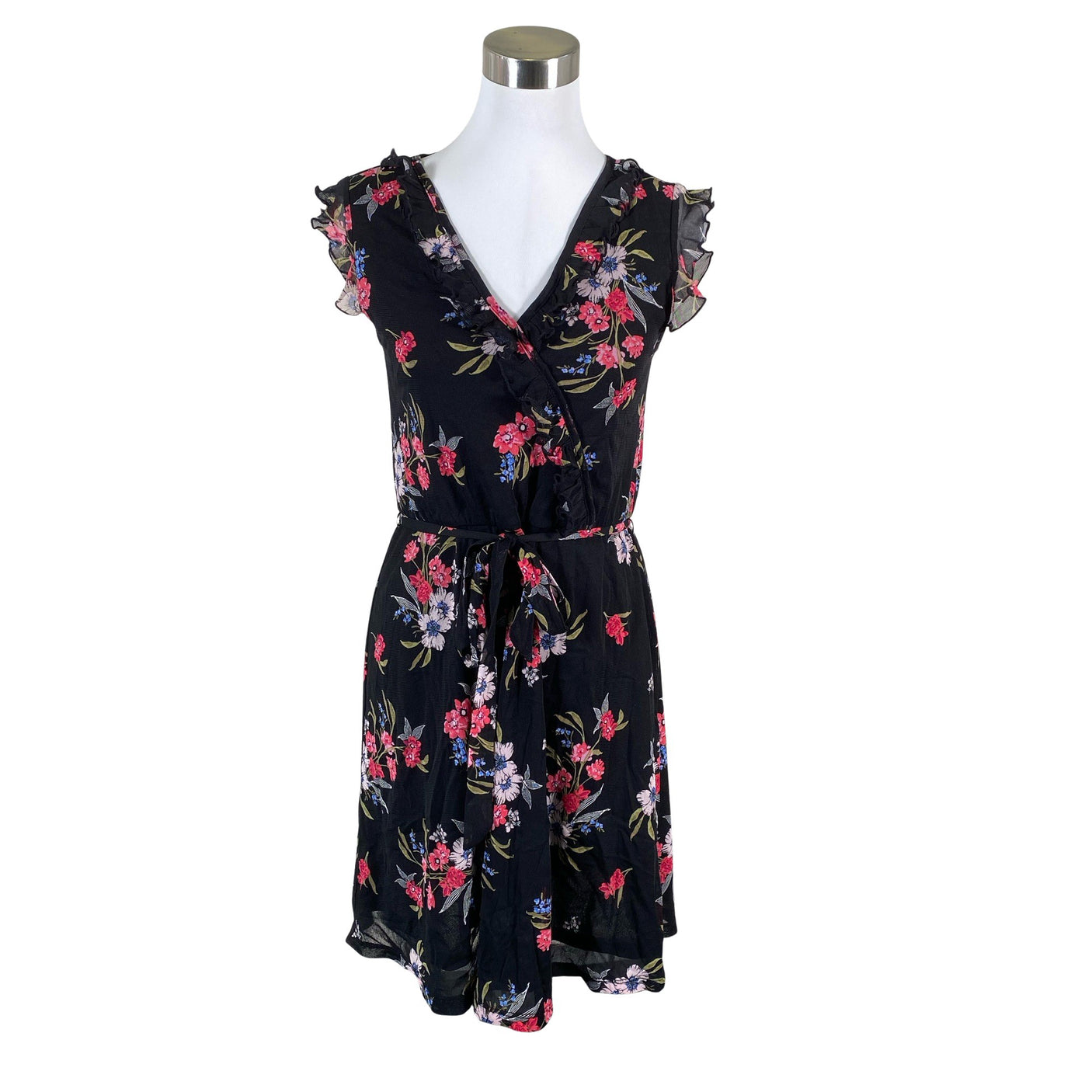 Unisex s.Oliver - Schiffon dress, size 36 - Black (1)