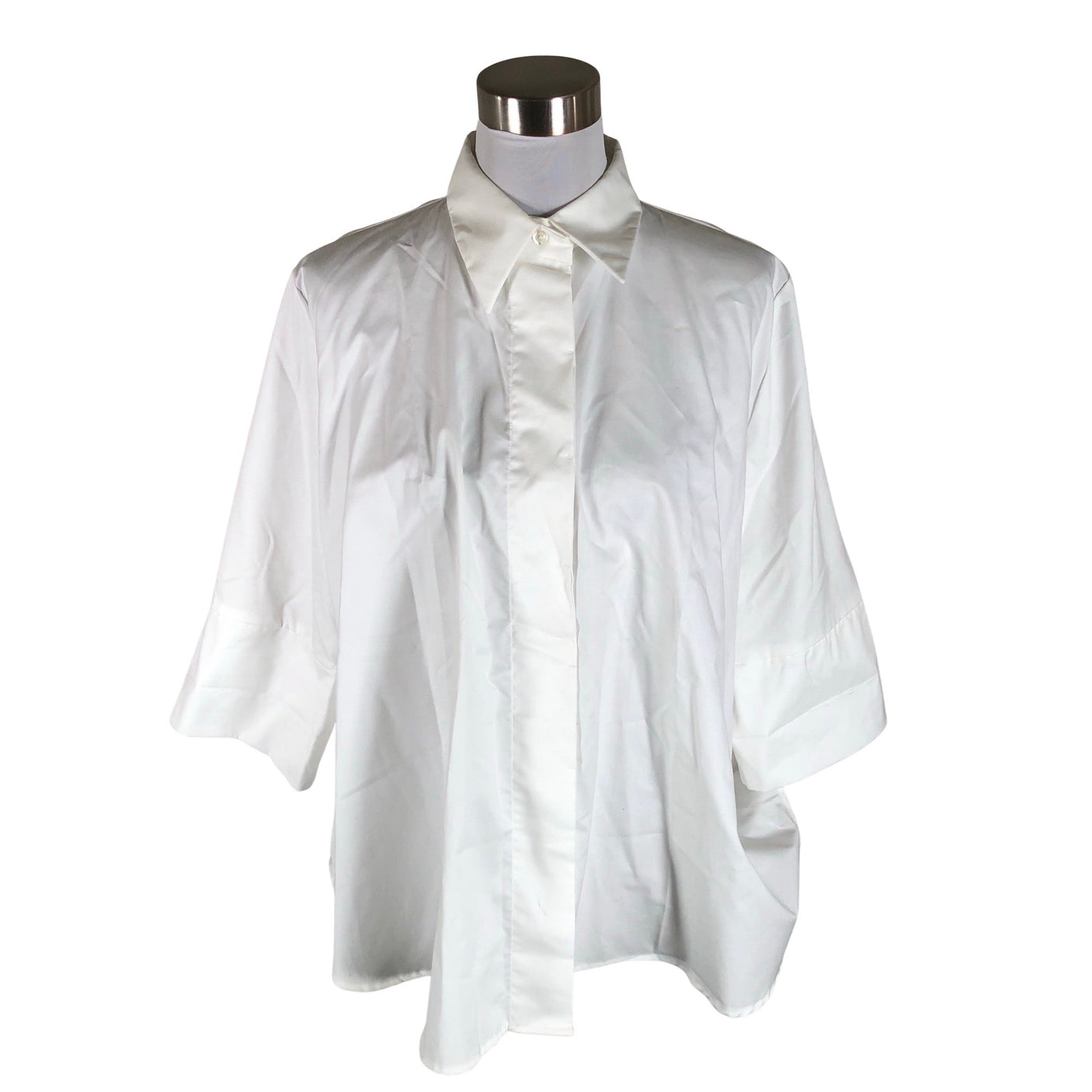 Unisex Gauhar - Short-sleeved blouse, size 38 - White (1)