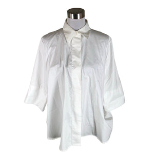 Unisex Gauhar - Short-sleeved blouse, size 38 - White (1)
