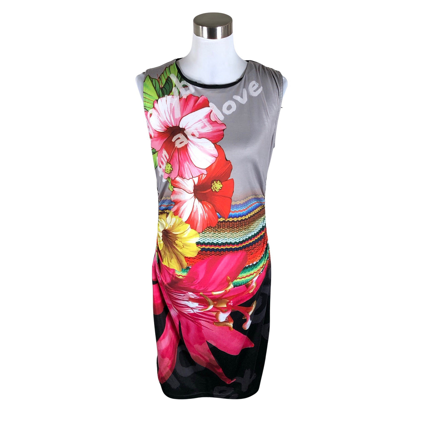 Unisex Desigual - Tricot dress, size 40 - Gray (1)