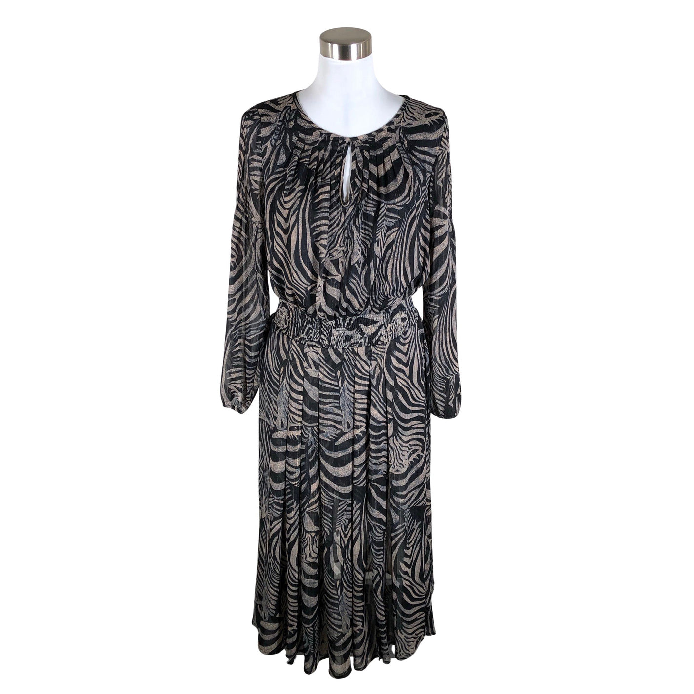 Unisex Rue de Femme - Schiffon dress, size 38 - Black (1)