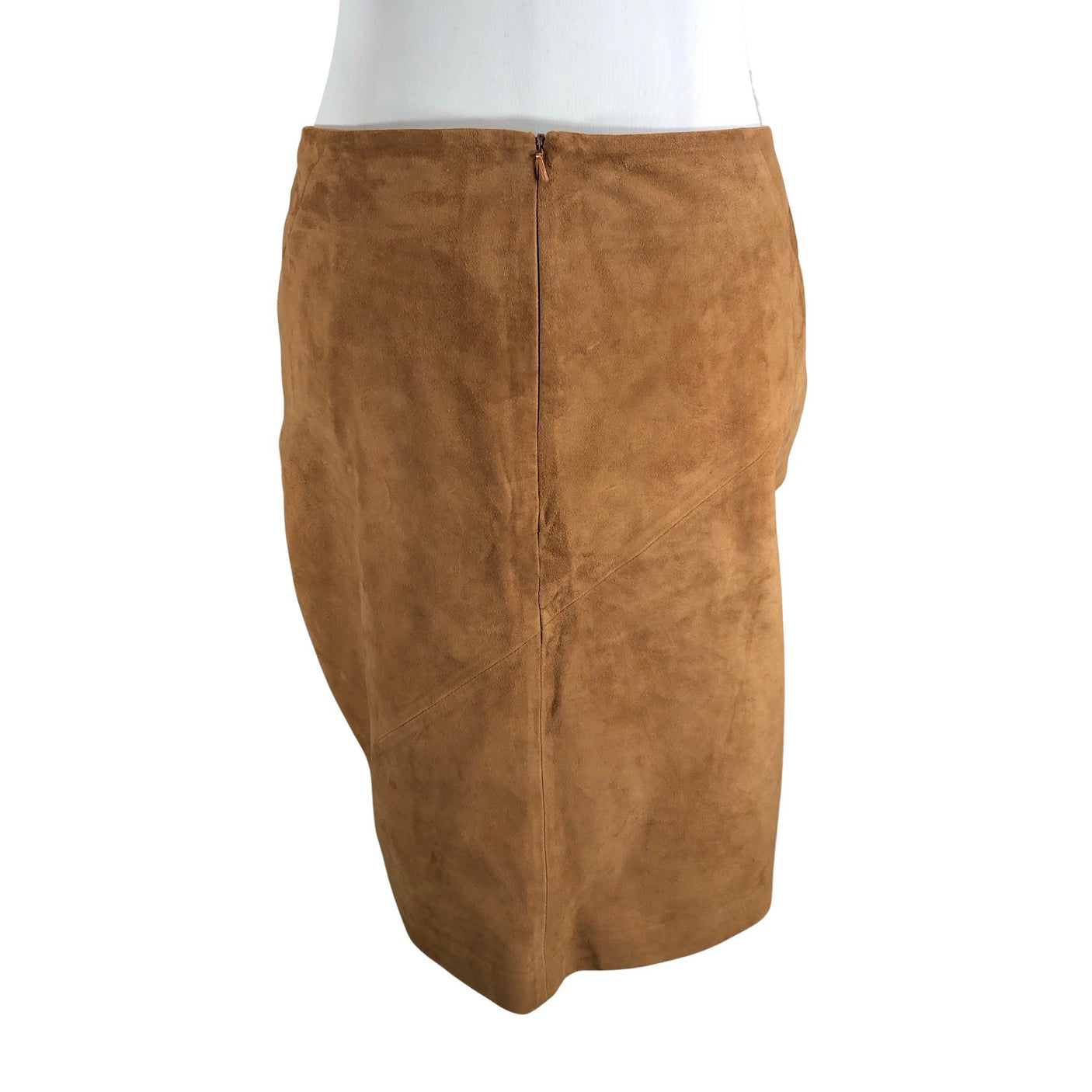 Unisex Your Face - Leather skirt, size 36 - Brown (2)