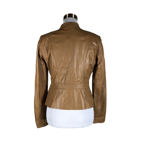 Unisex Your Face - Leather jacket, size 36 - Brown (2)