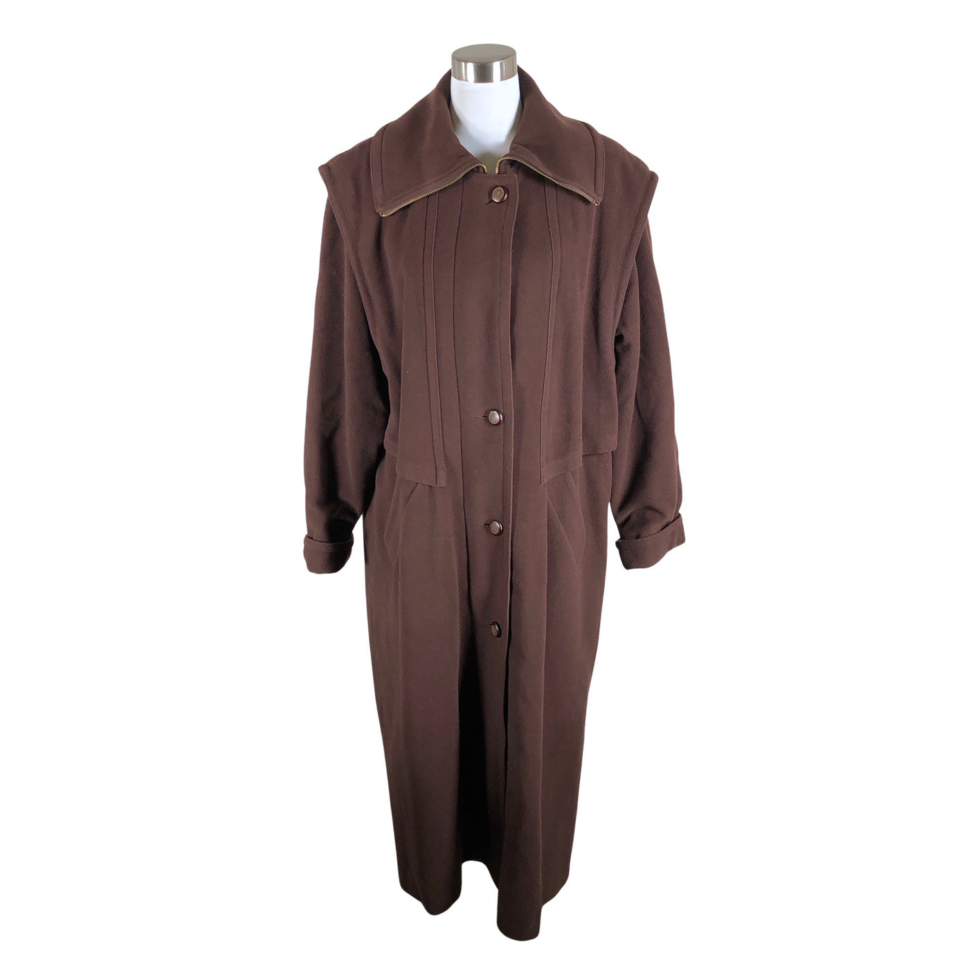 Unisex Clif - Wool coat, size 38 - Brown (1)