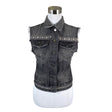 Unisex Benetton - Denim vest, size 36 - Gray ()