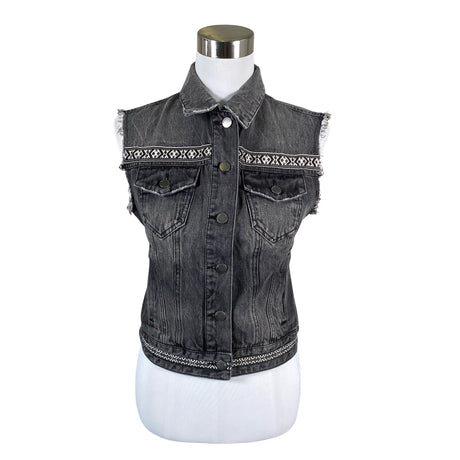 Unisex Benetton - Denim vest, size 36 - Gray ()