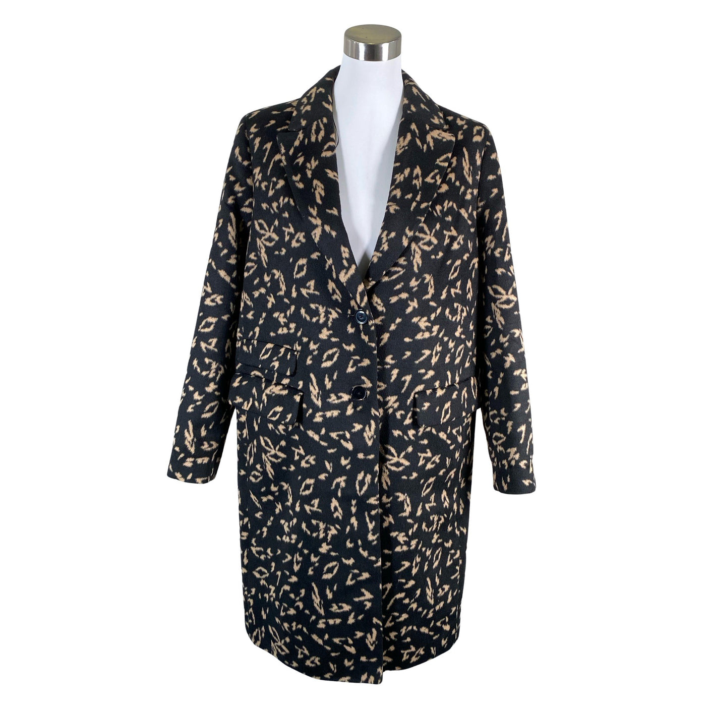 Unisex Taifun - Wool coat, size 38 - Black (1)