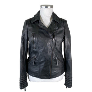 Unisex Esprit - Leather jacket, size 42 - Black (3)